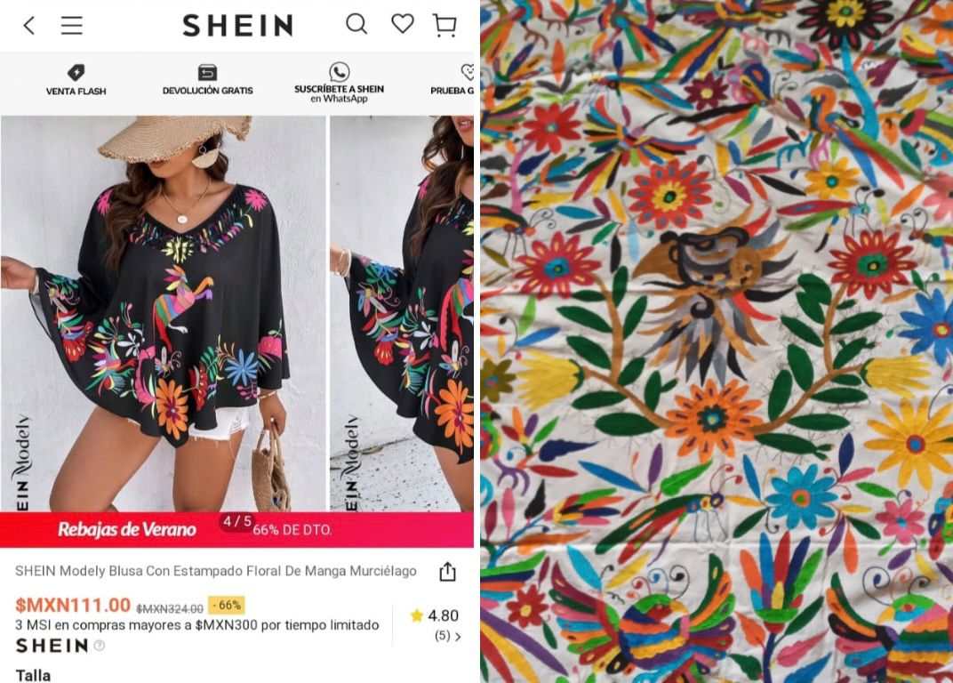 Shein imita tenangos y artesanos no tienen permiso para vender