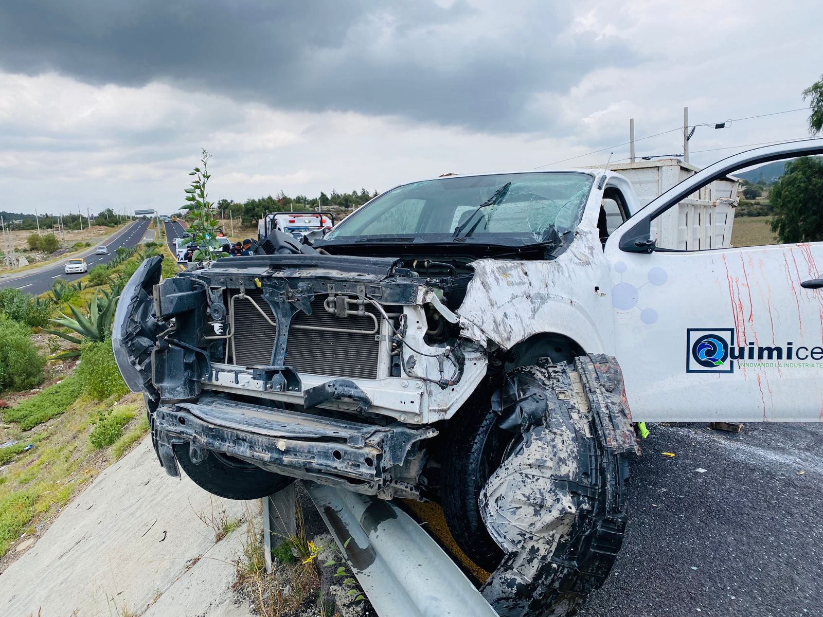 Accidente y volcadura sobre la carretera Pachuca-Sahagún: reportan un lesionado