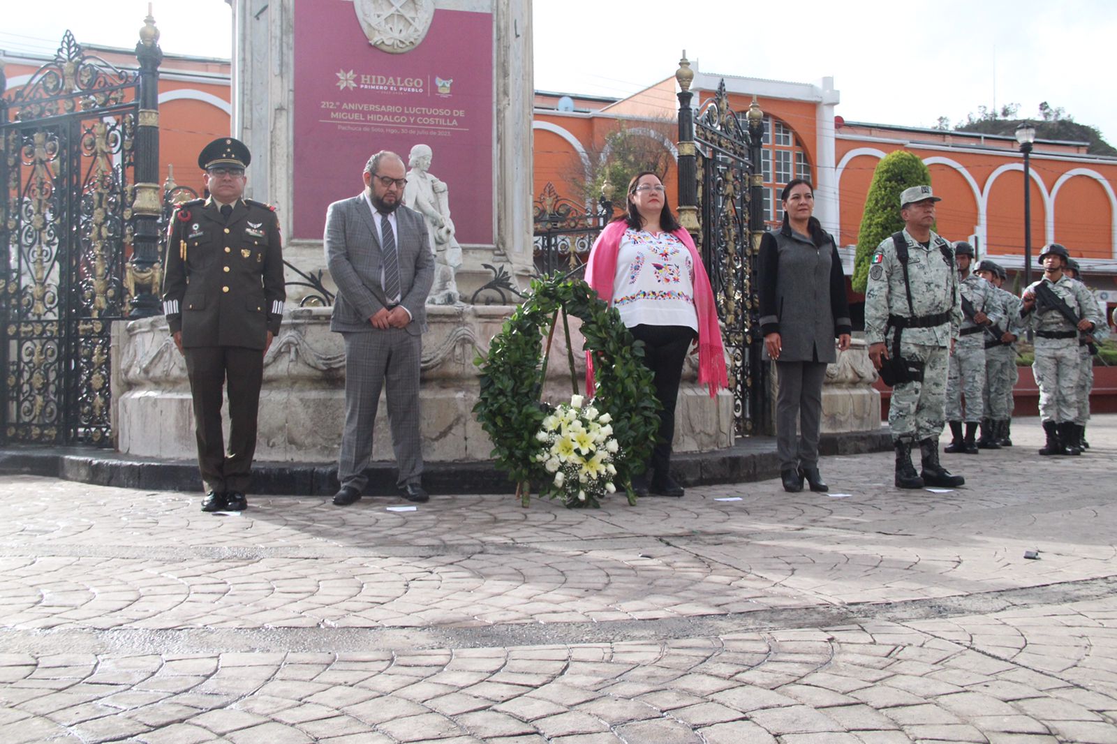 Conmemoran 212 aniversario luctuoso de Miguel Hidalgo en Pachuca