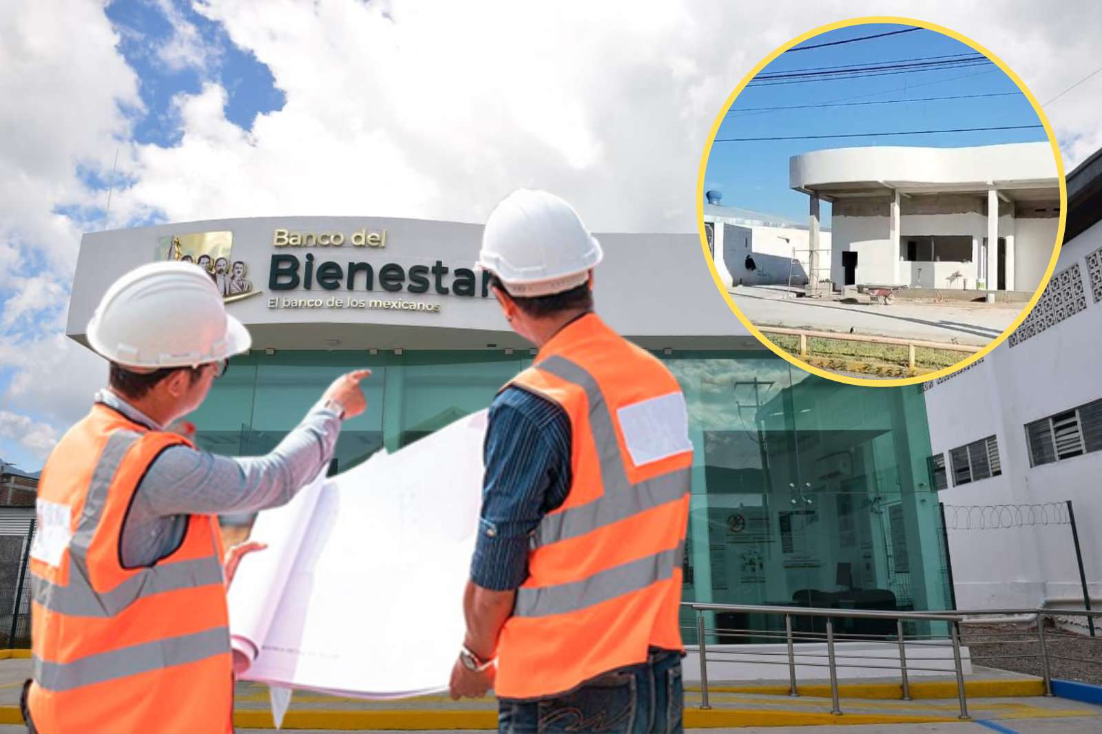 Banco del Bienestar en Tepeapulco: lleva 70% de avance de construcción