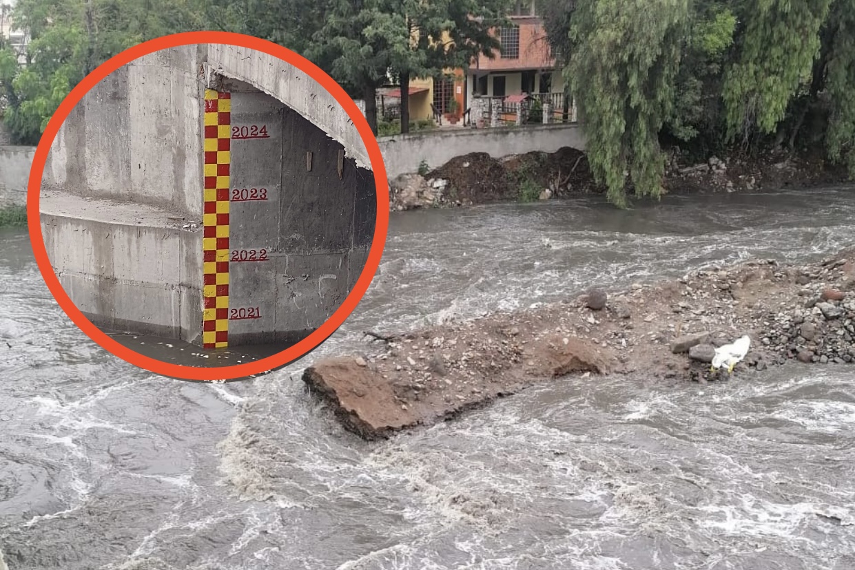 Río Tula: Aumentó nivel del agua tras intensas lluvias