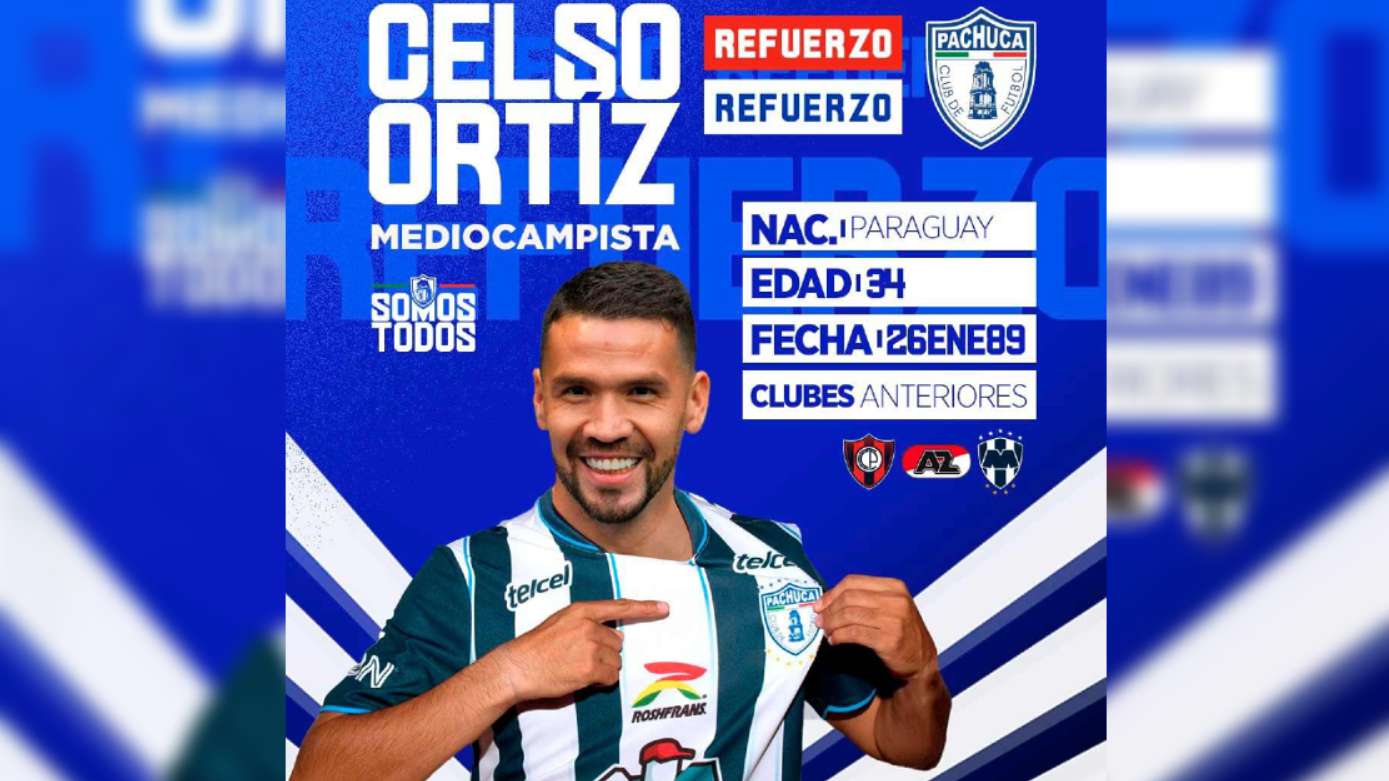 Tuzos: Celso Ortiz es el nuevo refuerzo del Pachuca