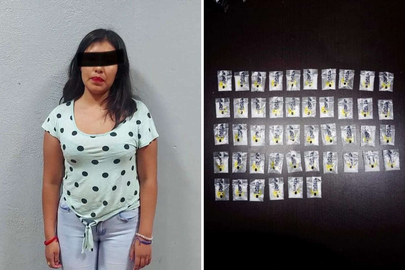 Detienen a mujer con 46 envoltorios de presunta cocaína en Ixmiquilpan