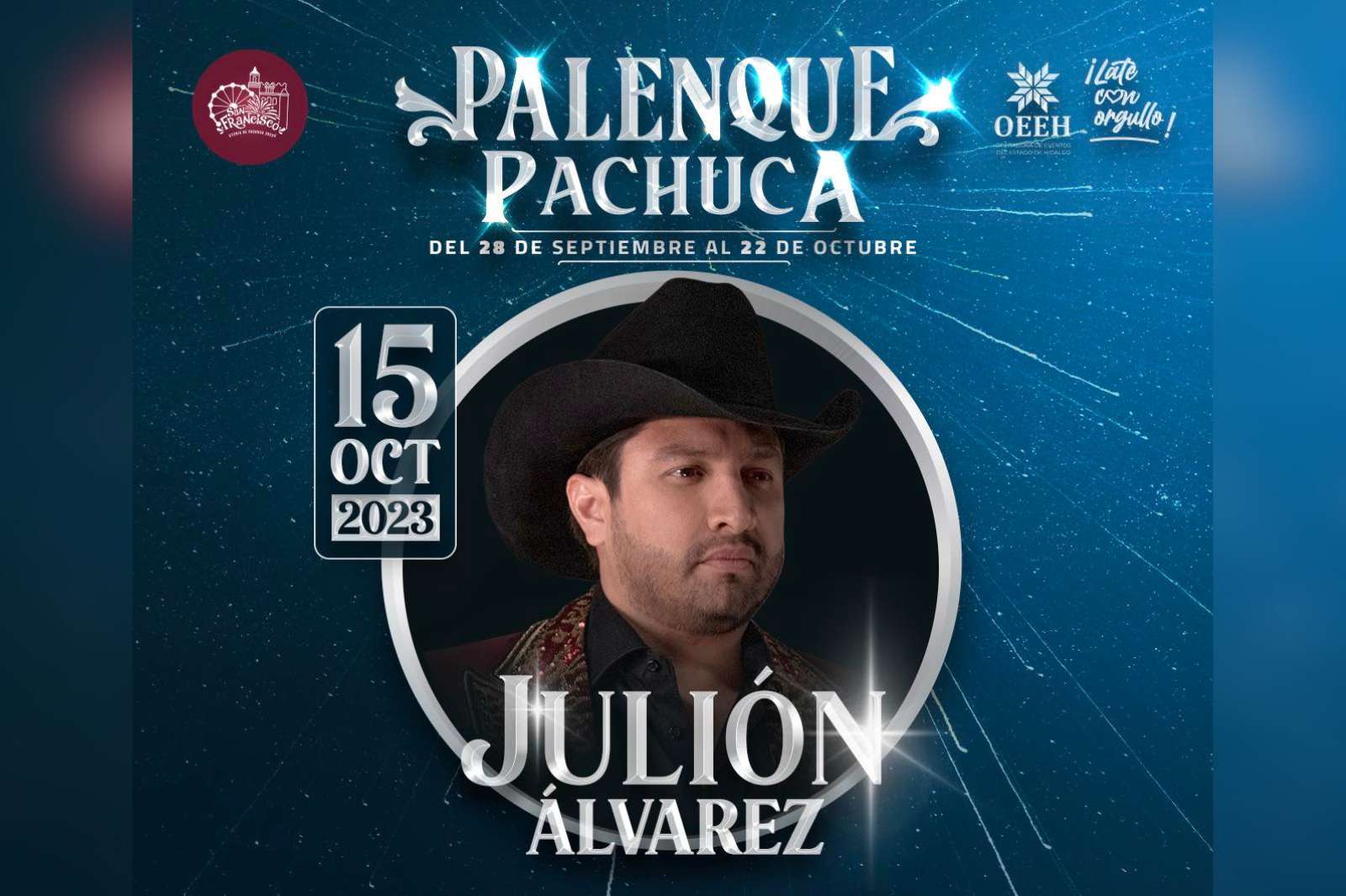 Julión Álvarez Pachuca 2023: prepárate para su actuación en el Palenque, compra tus boletos