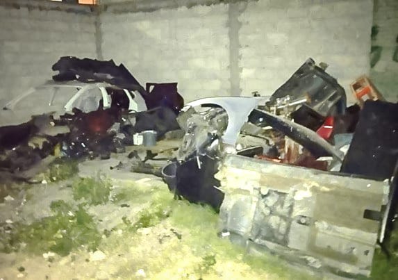 Pachuca: aseguran ‘deshuesadero’ y hallan droga