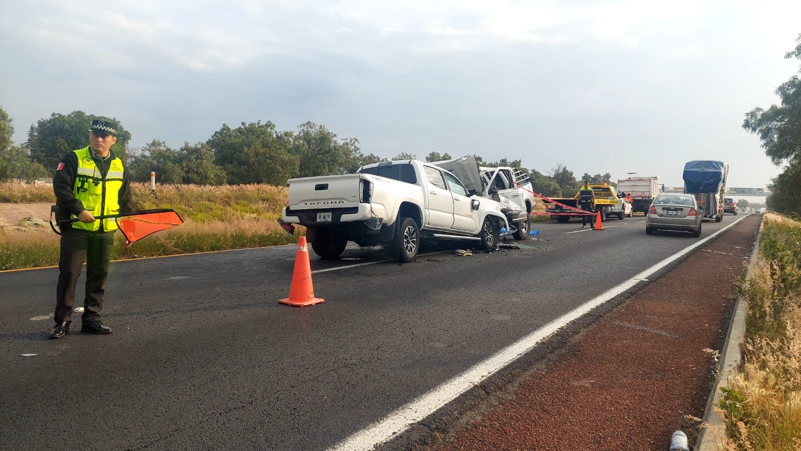 Autopista México-Pirámides: accidente deja una persona fallecida