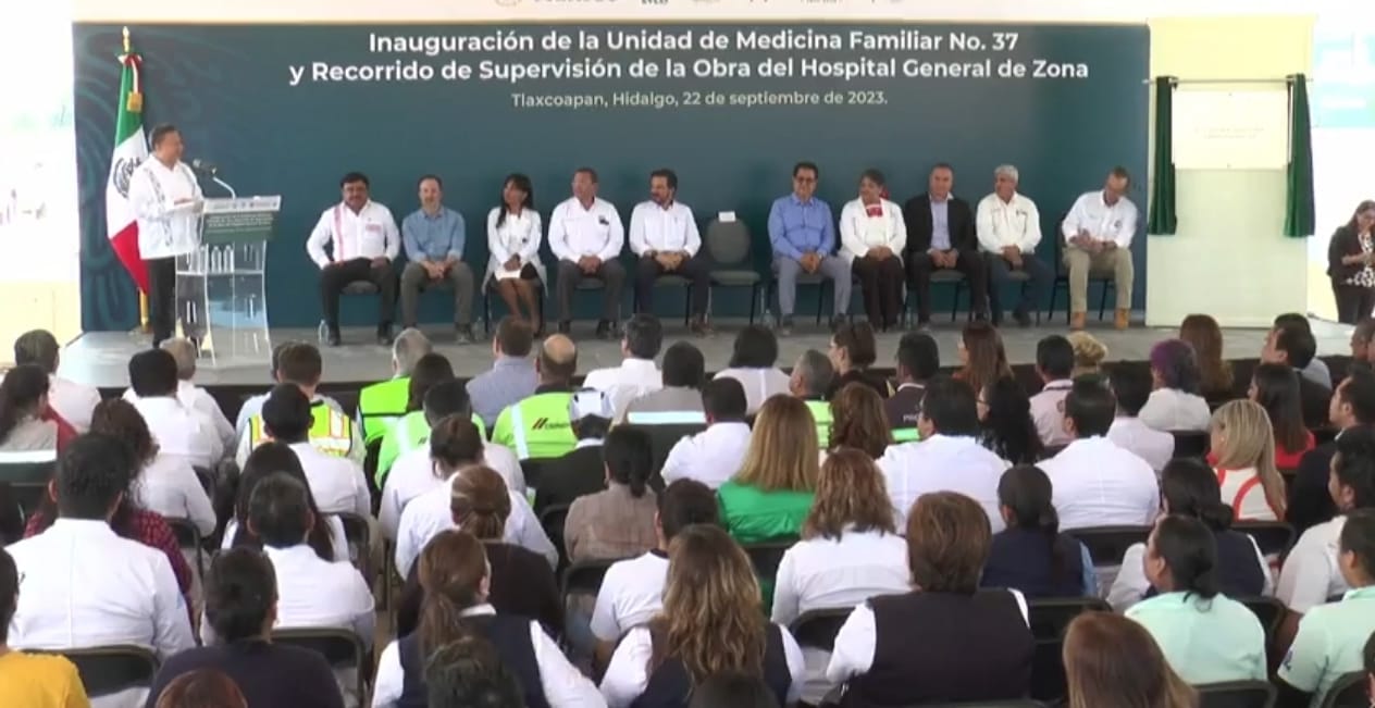 Inauguran Unidad de Medicina Familiar No.37 en Hidalgo