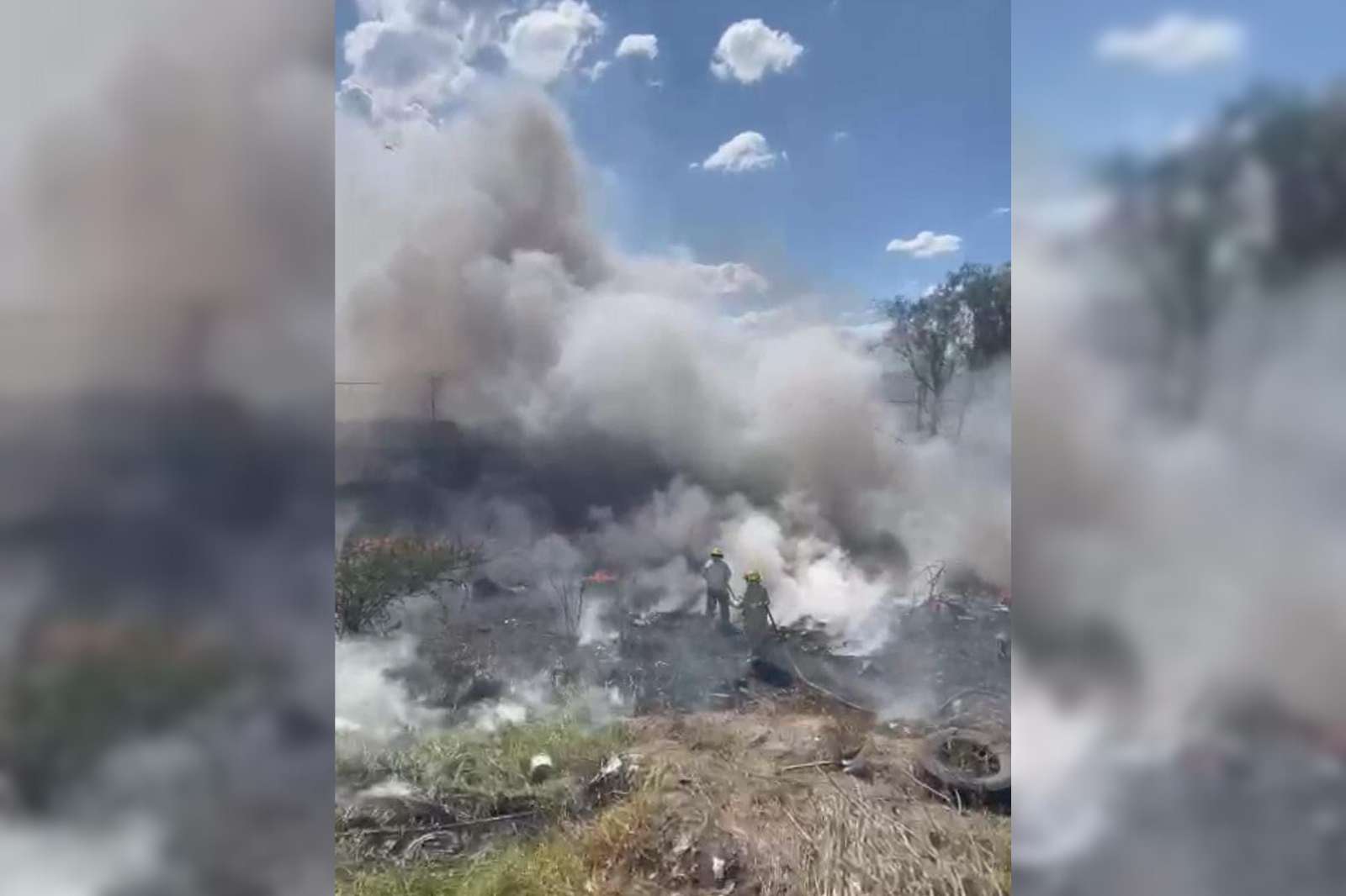 Reportan incendio en Ixmiquilpan