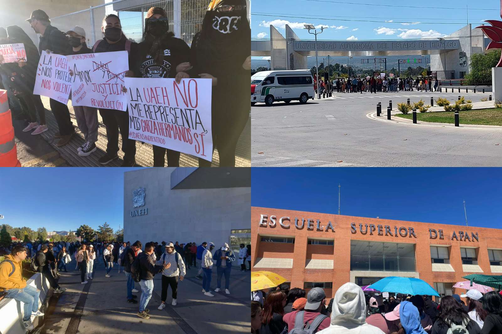 FOTOS: así lucen los institutos de la UAEH en paro