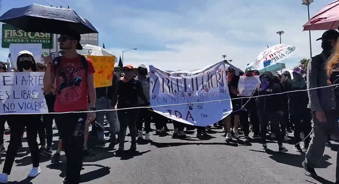 UAEH: estudiantes realizan marcha de unidad y continúan paro