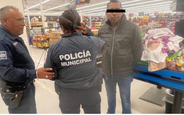 Walmart Pachuca: detienen a presunto ladrón en Plaza Gran Patio