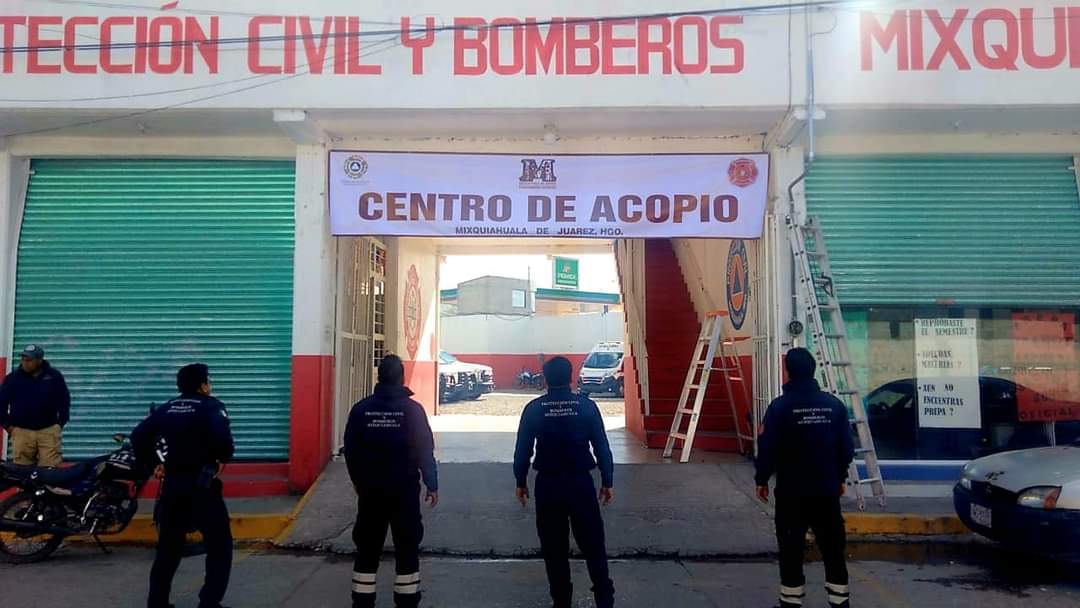 Mixquiahuala: Abre protección civil centro de acopio para Acapulco