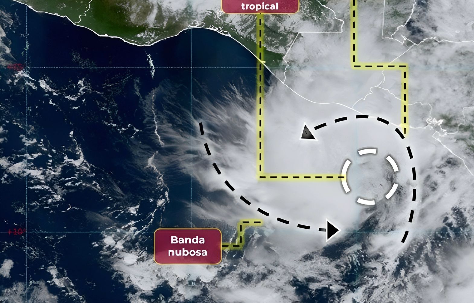 Tormenta tropical Pilar puede evolucionar en Huracán frente a la costa de Guerrero