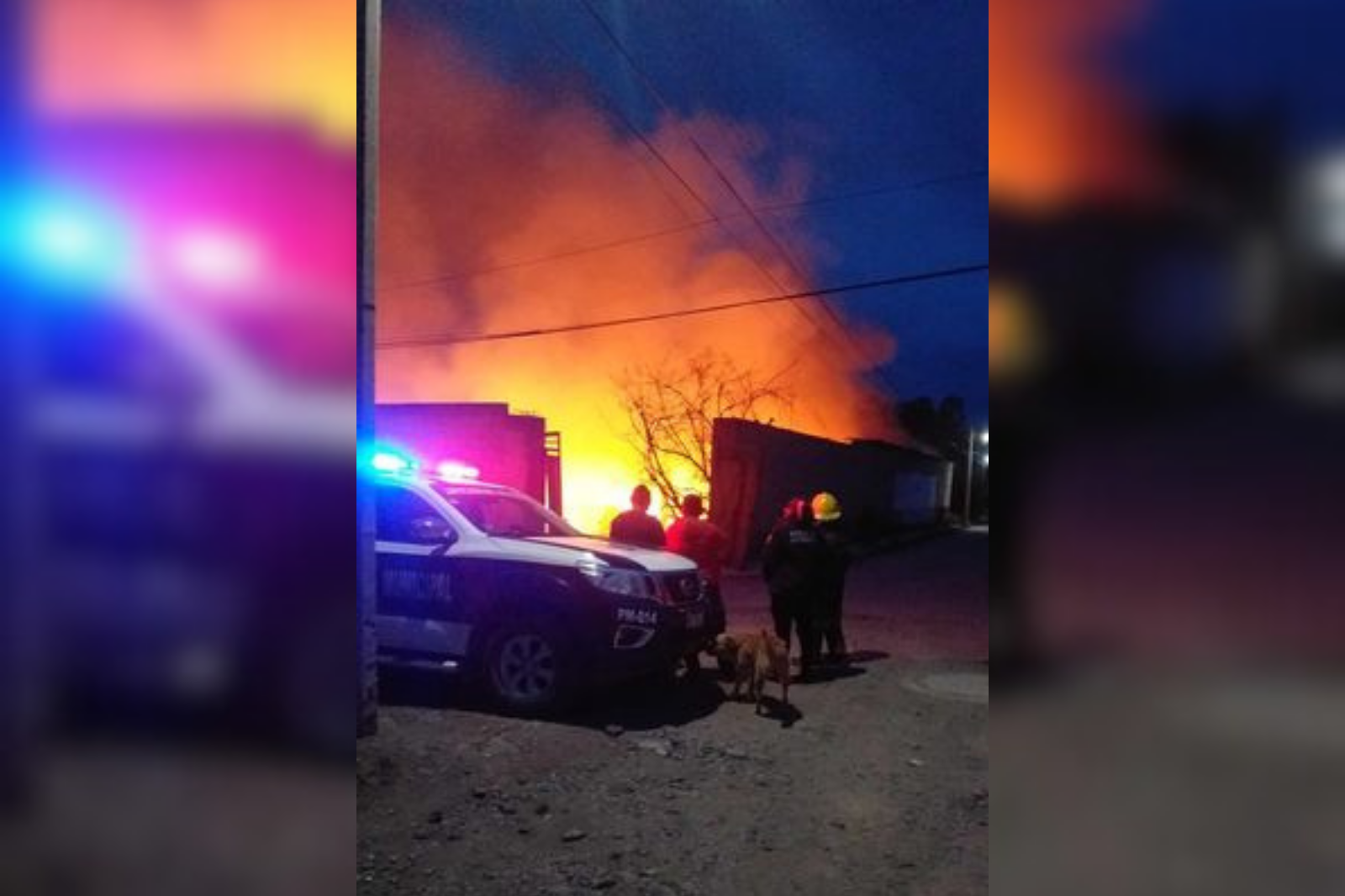 Tetepango: incendio consumo bodega de reciclaje