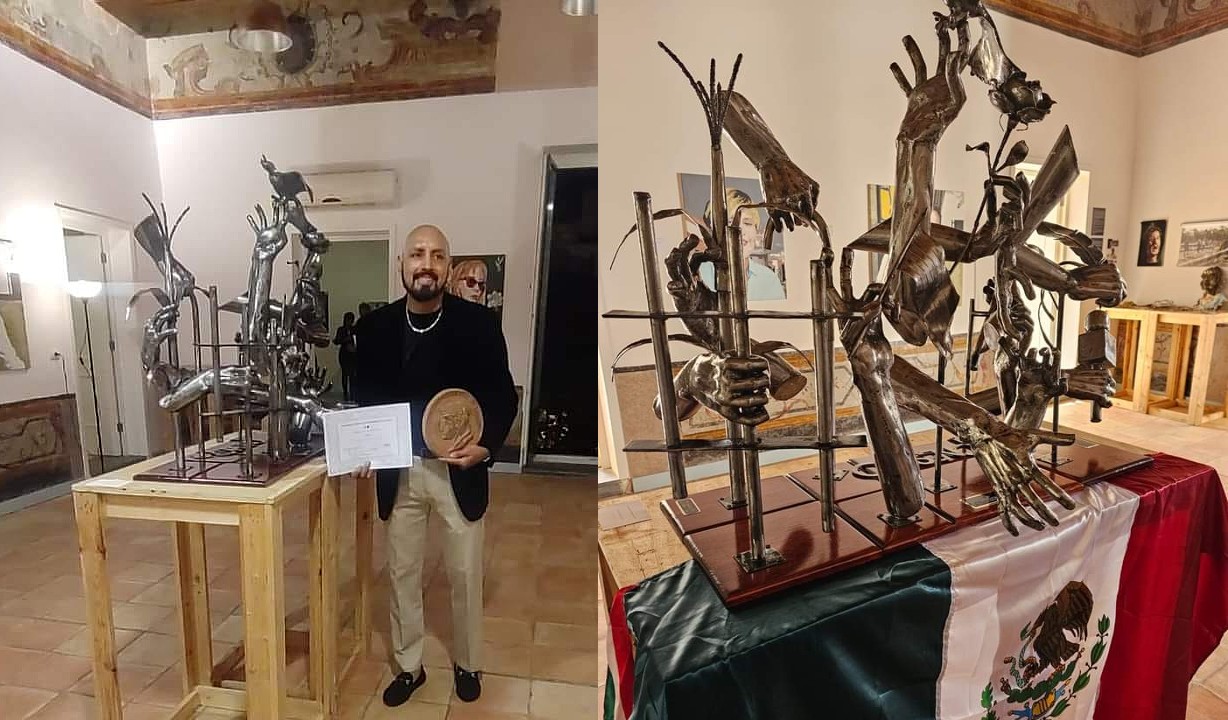 Tulancingo: artista recibe Premio de la Ciudad de Salerno en Italia