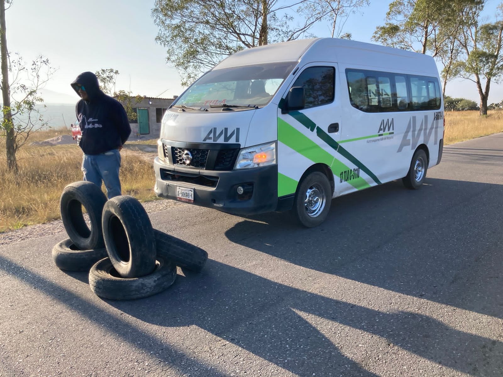 Transportistas de Chapantongo protestan por competencia desleal de AVM