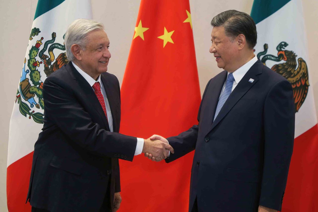 Foto de AMLO y Xi Jinping