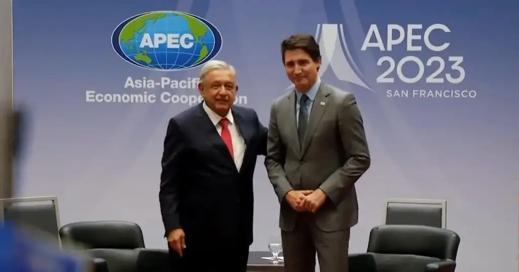 AMLO y Trudeau se reúnen en la cumbre de APEC