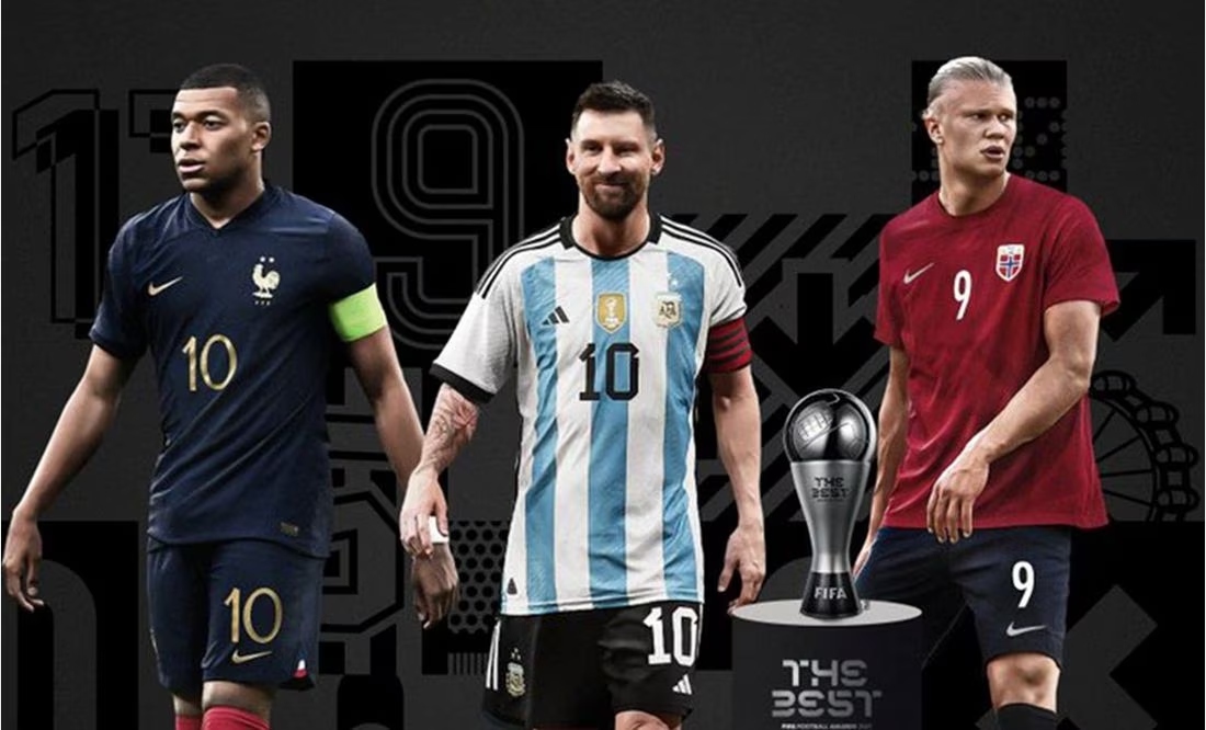 Messi, Mbappé y Haaland, finalistas del premio The Best 2023