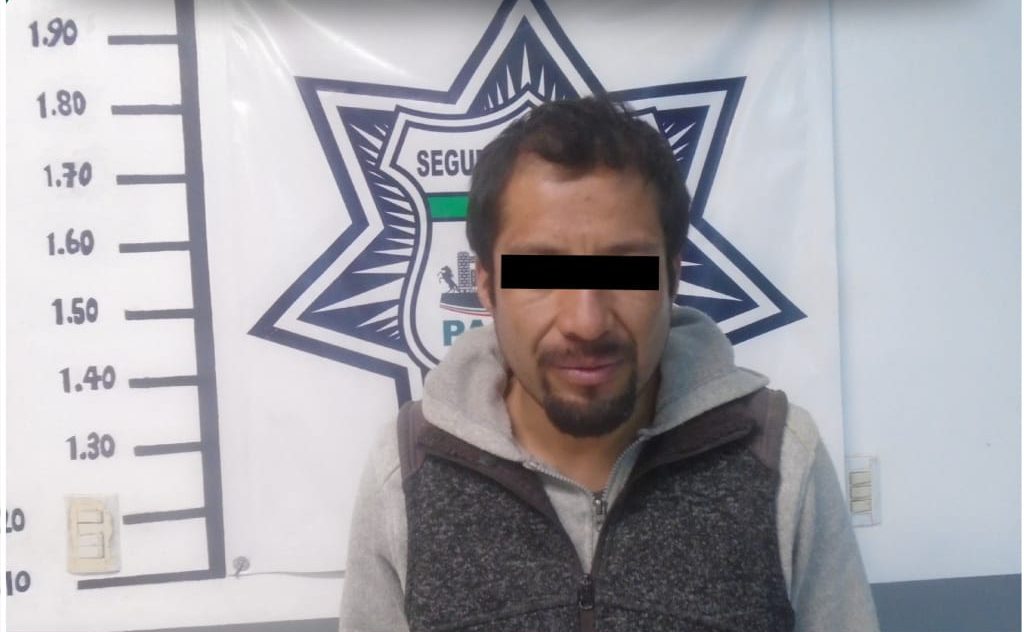 Pachuca: Policía municipal detiene a hombre por violencia de género