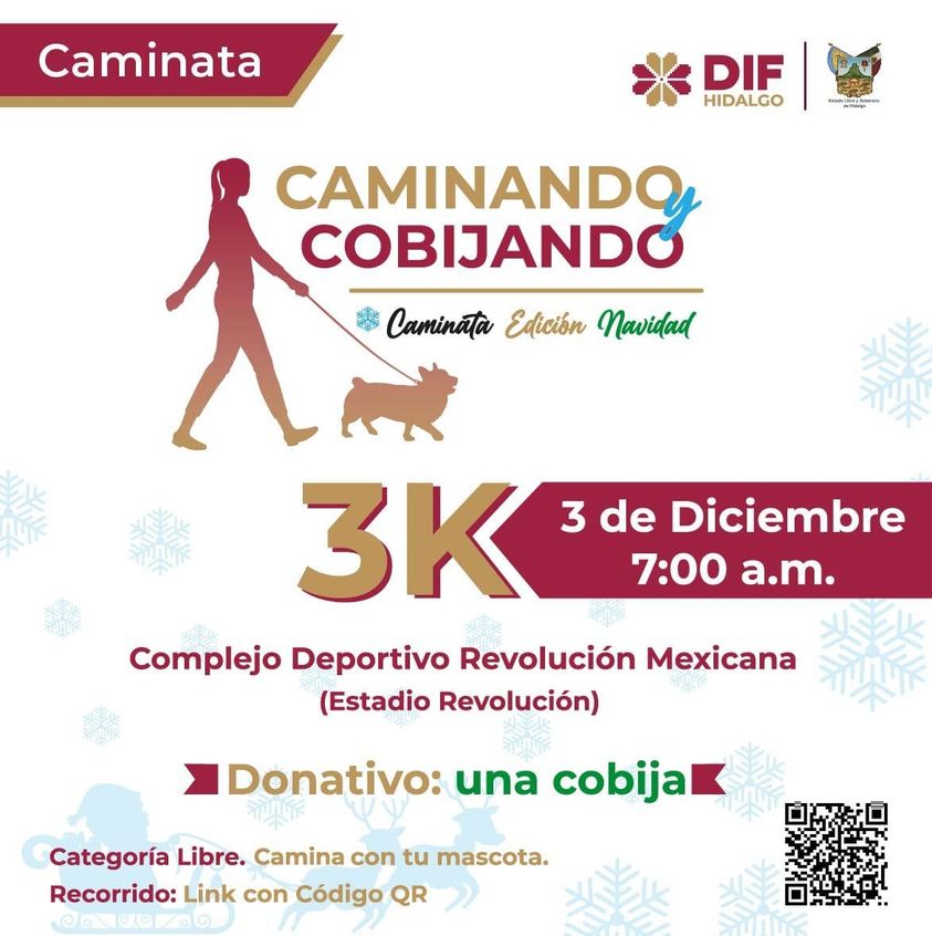 Con caminatas con causa, DIF Hidalgo busca donación de cobijas