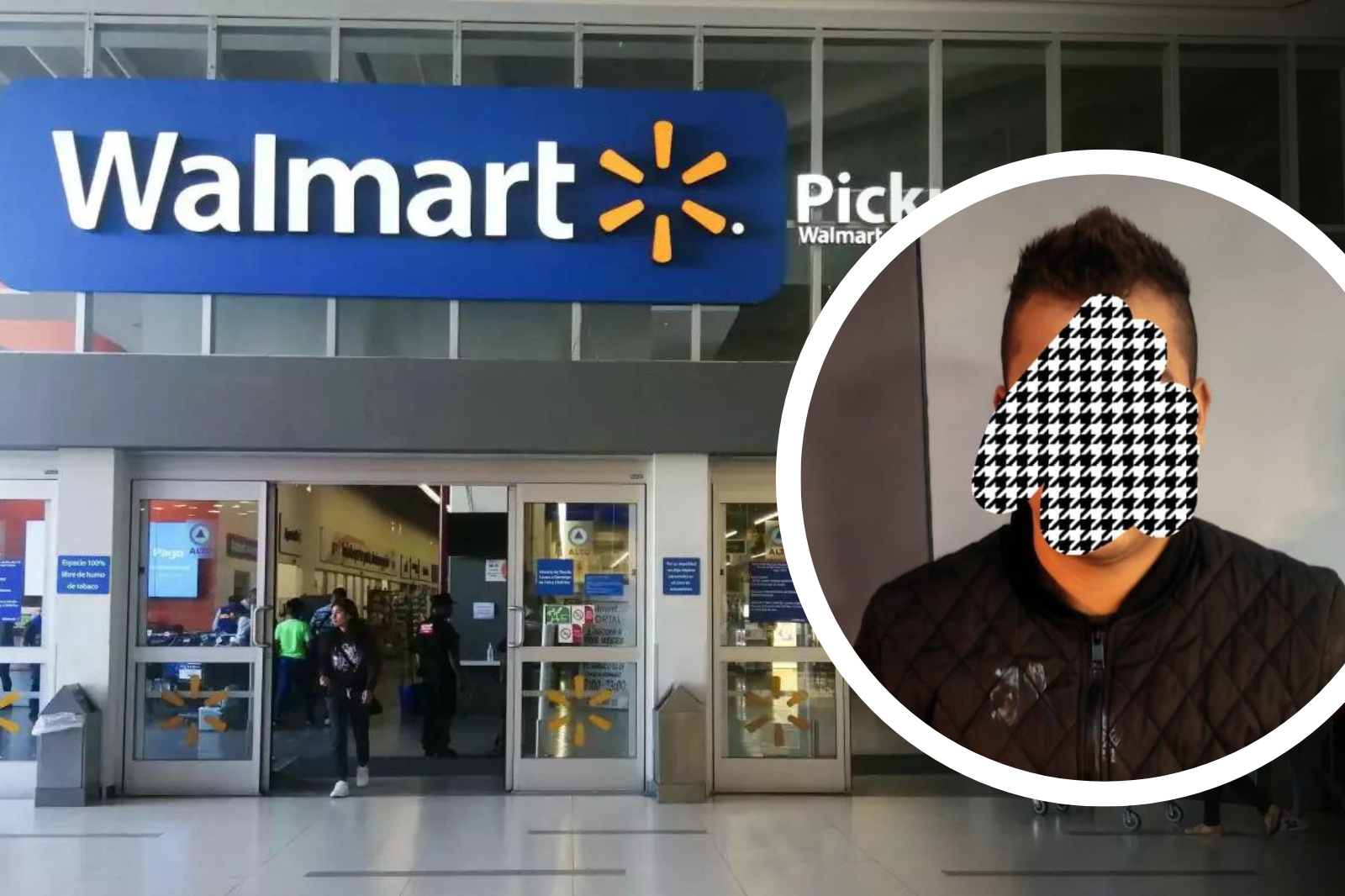 Detienen a presunto ladrón en Walmart Pachuca