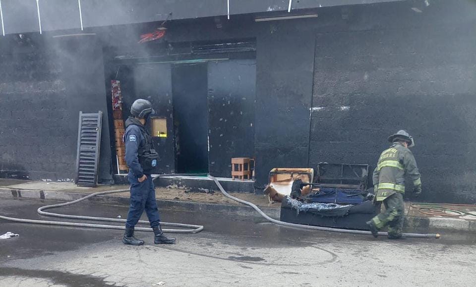 Tizayuca: bar de la Zona Industrial se incendió