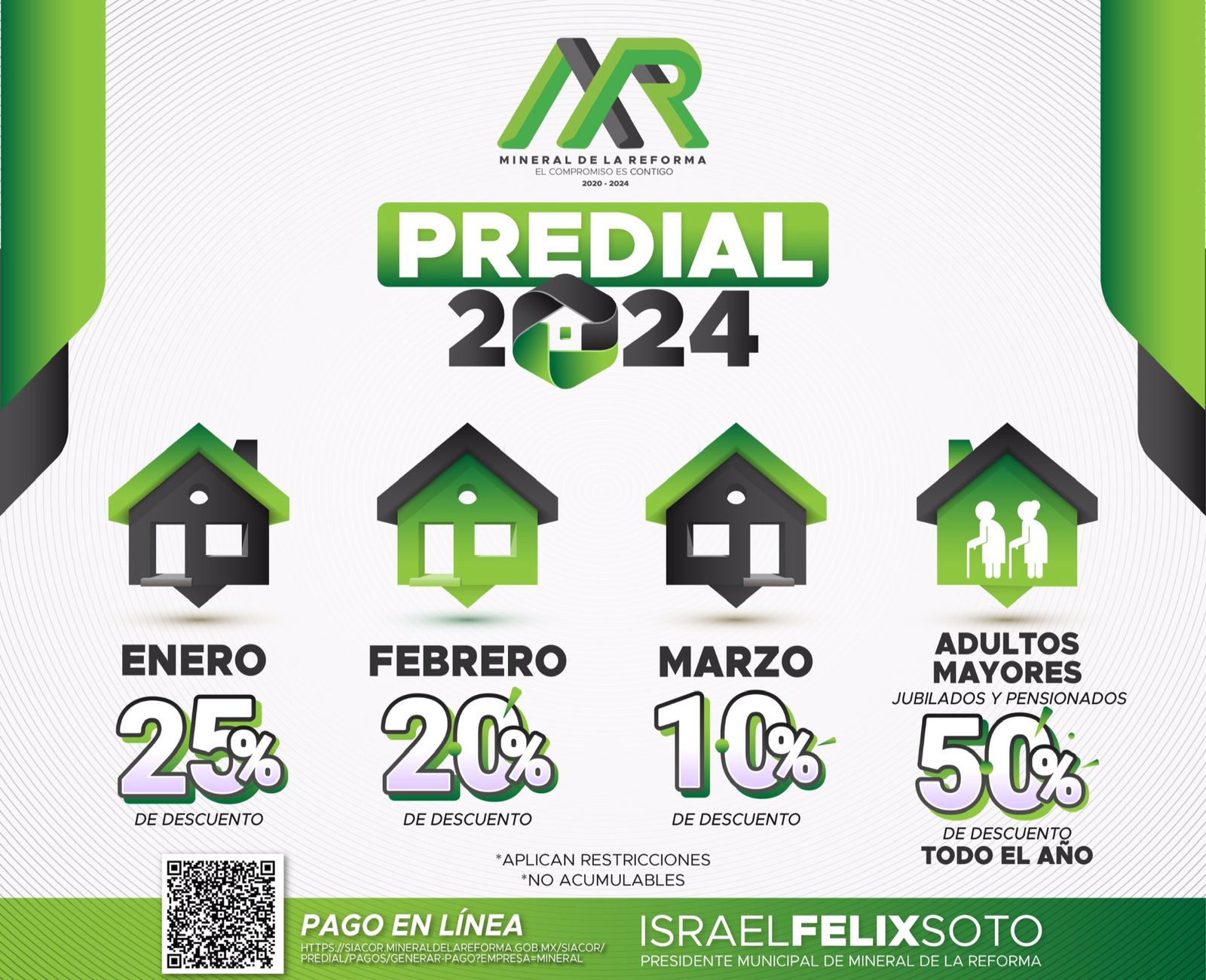 Israel Felix Soto invita a aprovechar el Programa Predial 2024