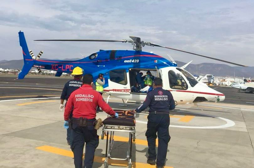 Huejutla: Trasladan al Hospital del Niño DIF a menor con quemaduras