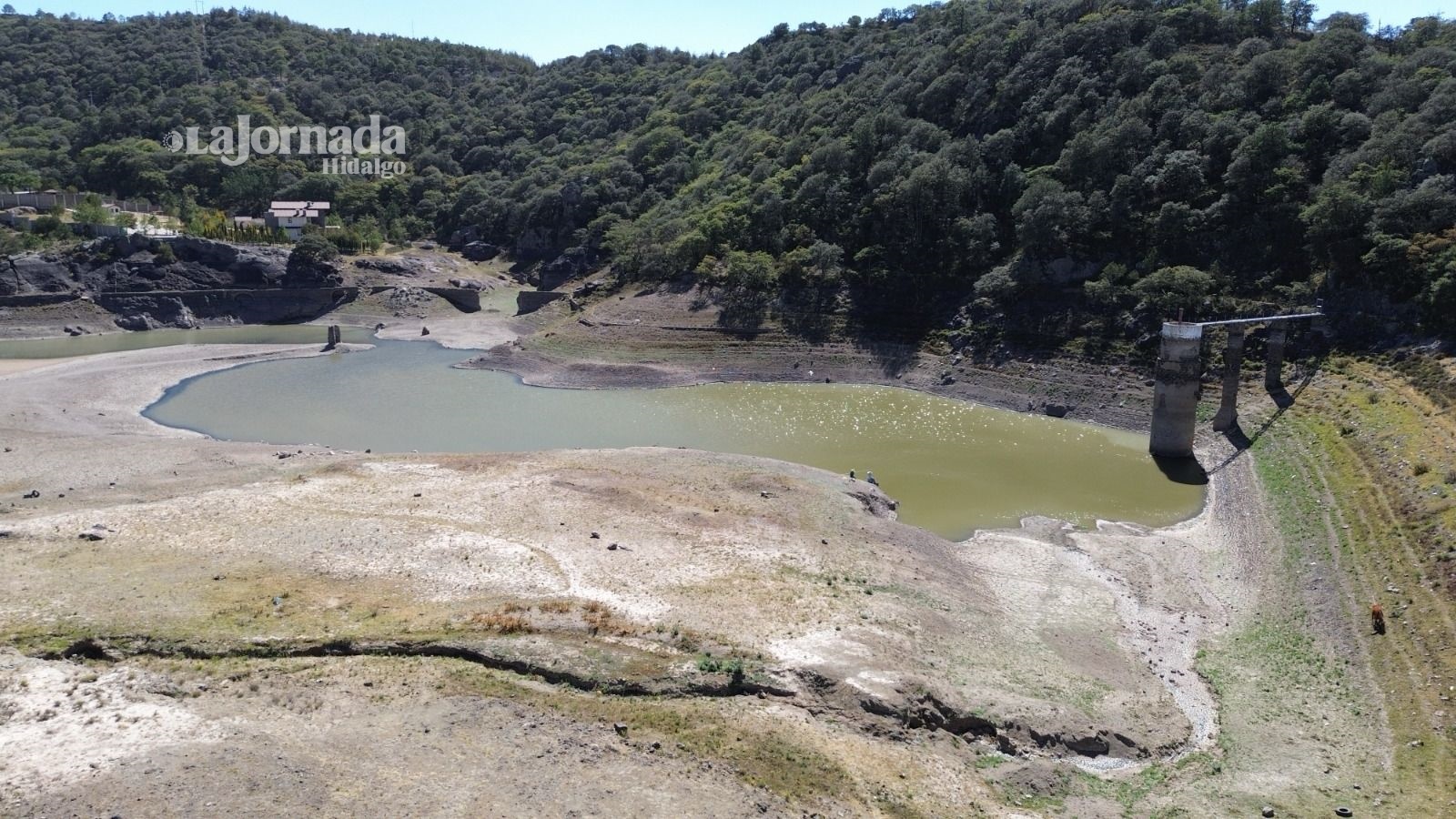 Se seca la presa La Estanzuela, en Hidalgo