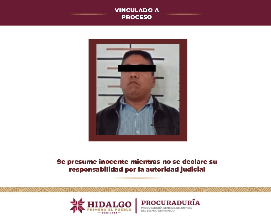 Vinculan a proceso a presunto feminicida en Tulancingo