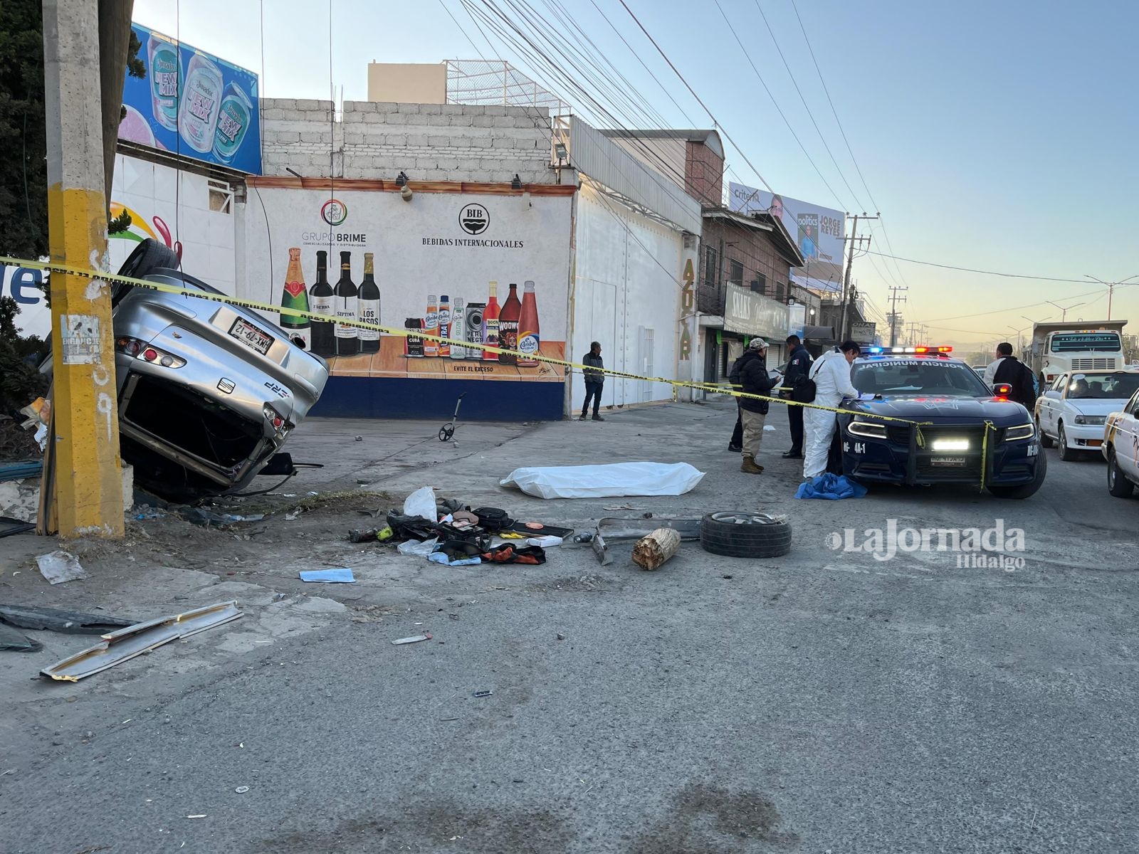 Carretera Pachuca-Sahagún: 1 persona sin vida y 2 heridos deja accidente