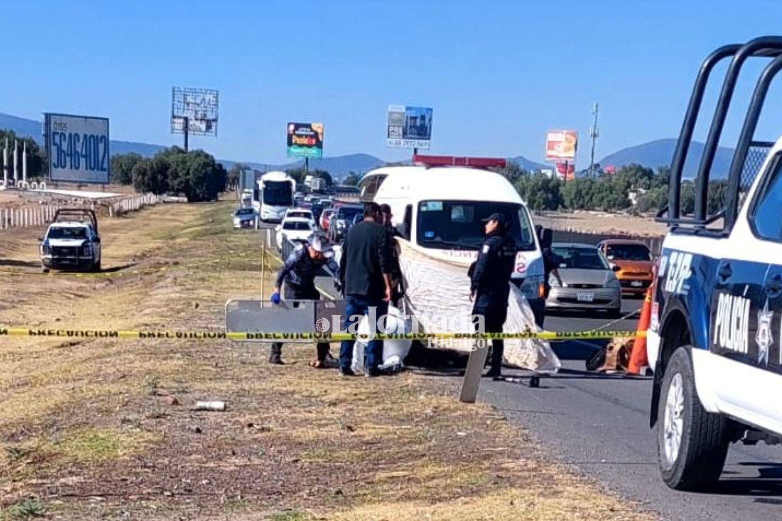 ¡Trágico accidente! Muere ciclista en la autopista México-Pachuca