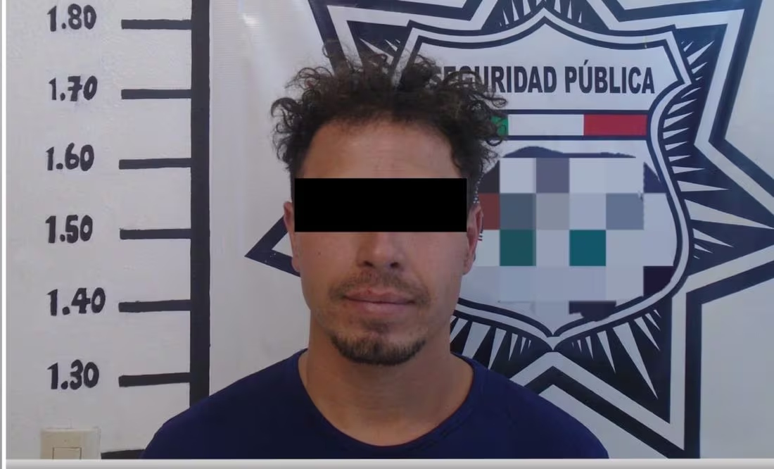 Detienen a presunto extorsionador en colonia de Pachuca