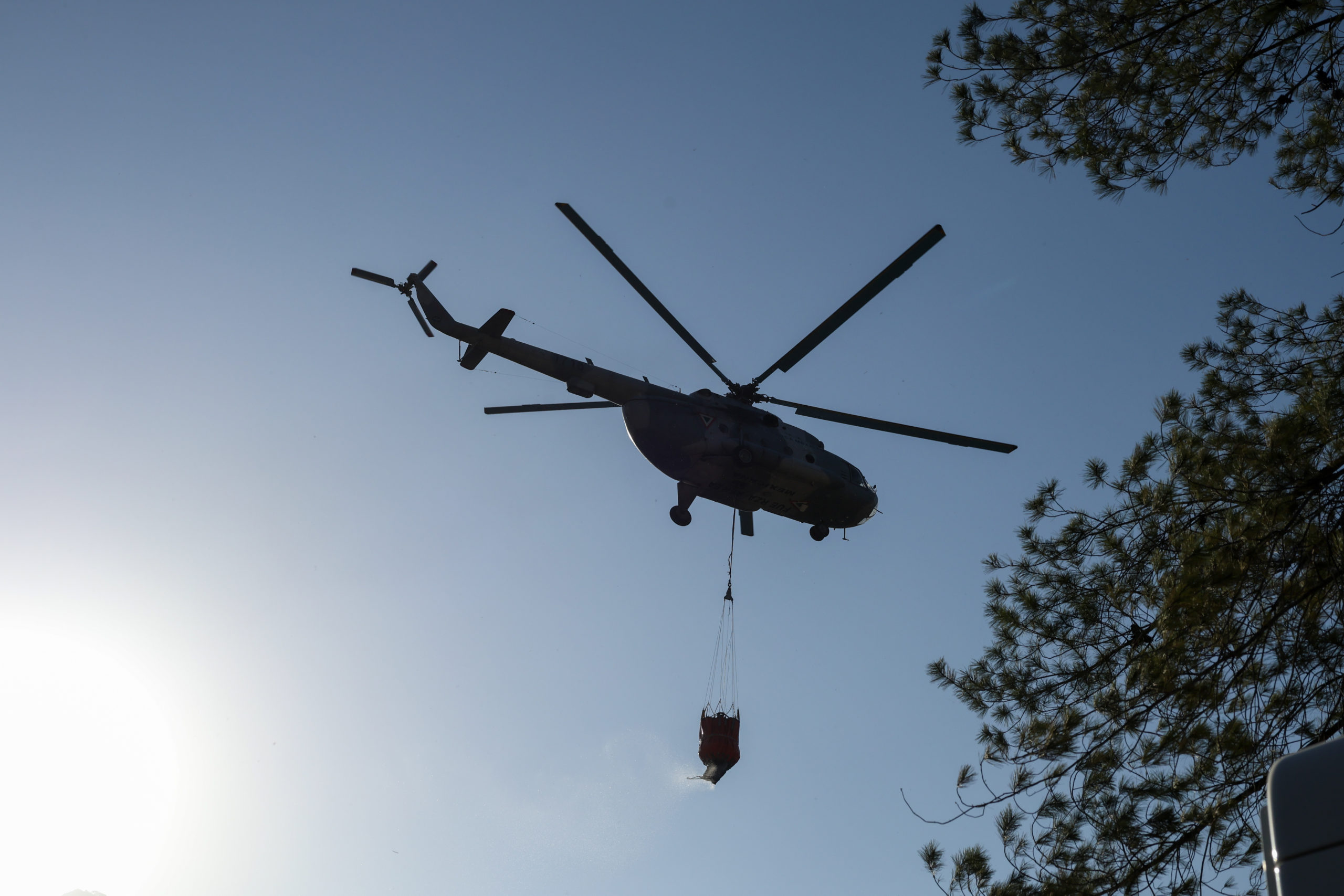 Desde hace 26 años Hidalgo no usaba helicóptero para combatir incendio