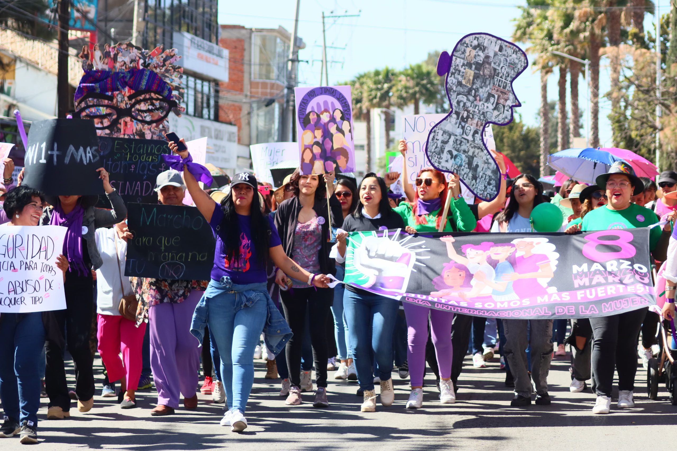 8M: mujeres se manifestaron contra la violencia de género en Tizayuca