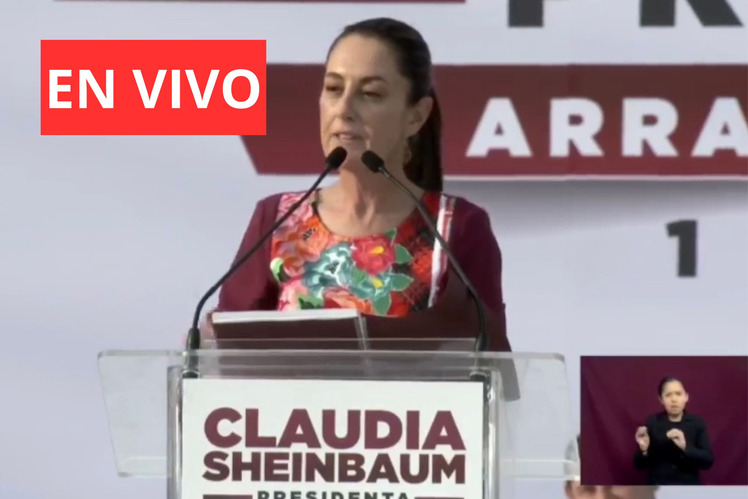 En Vivo: Claudia Sheinbaum inicia su campaña electoral