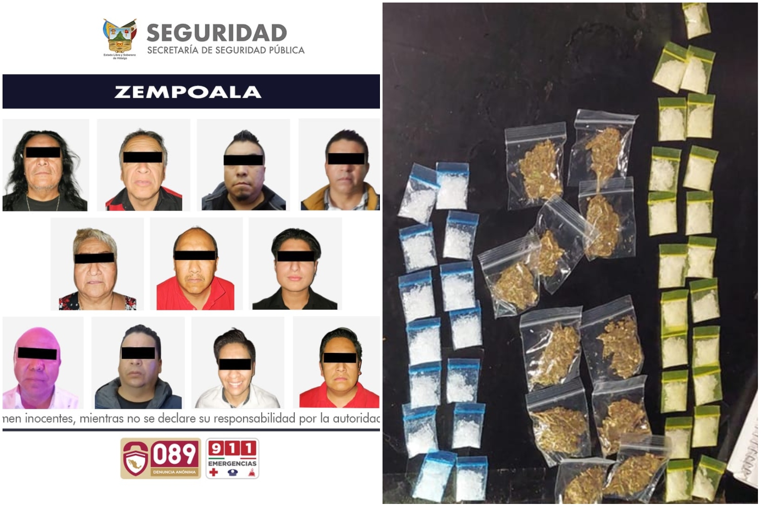 Detienen a 11 personas en Zempoala en operativos en centros nocturnos