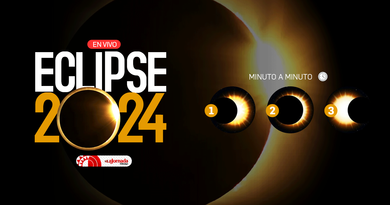 ¡EN VIVO! Mira el Eclipse Solar 2024 aquí