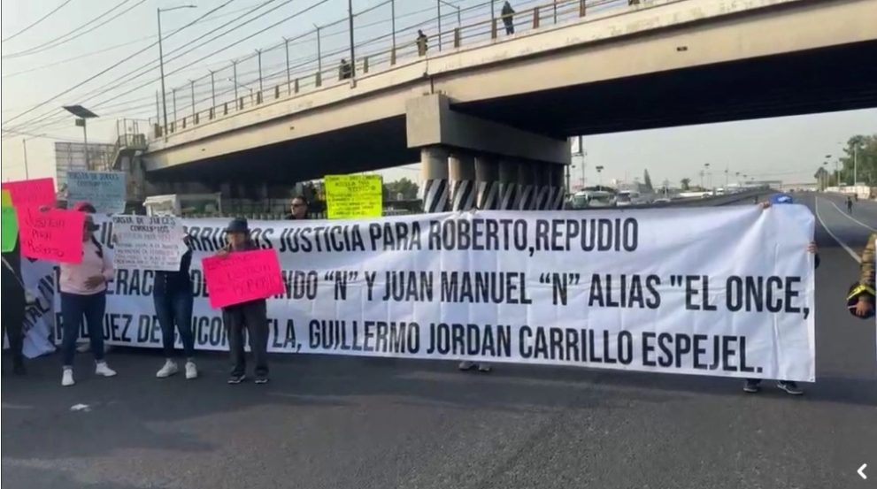 Protestan en la autopista México-Pachucha por juez que liberó a presuntos homicidas