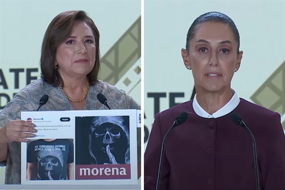 Segundo debate presidencial: intercambian Sheinbaum y Gálvez reproches y acusaciones