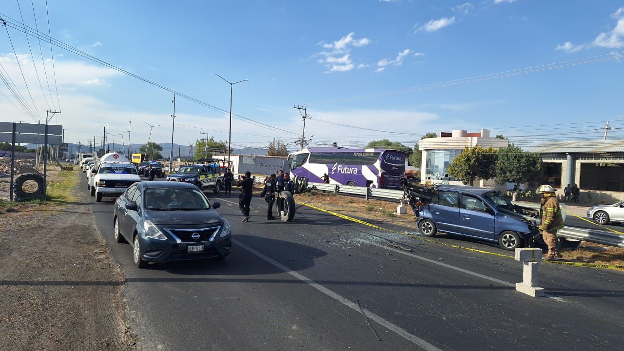 Carretera Pachuca-Sahagún: fuerte accidente deja un muerto