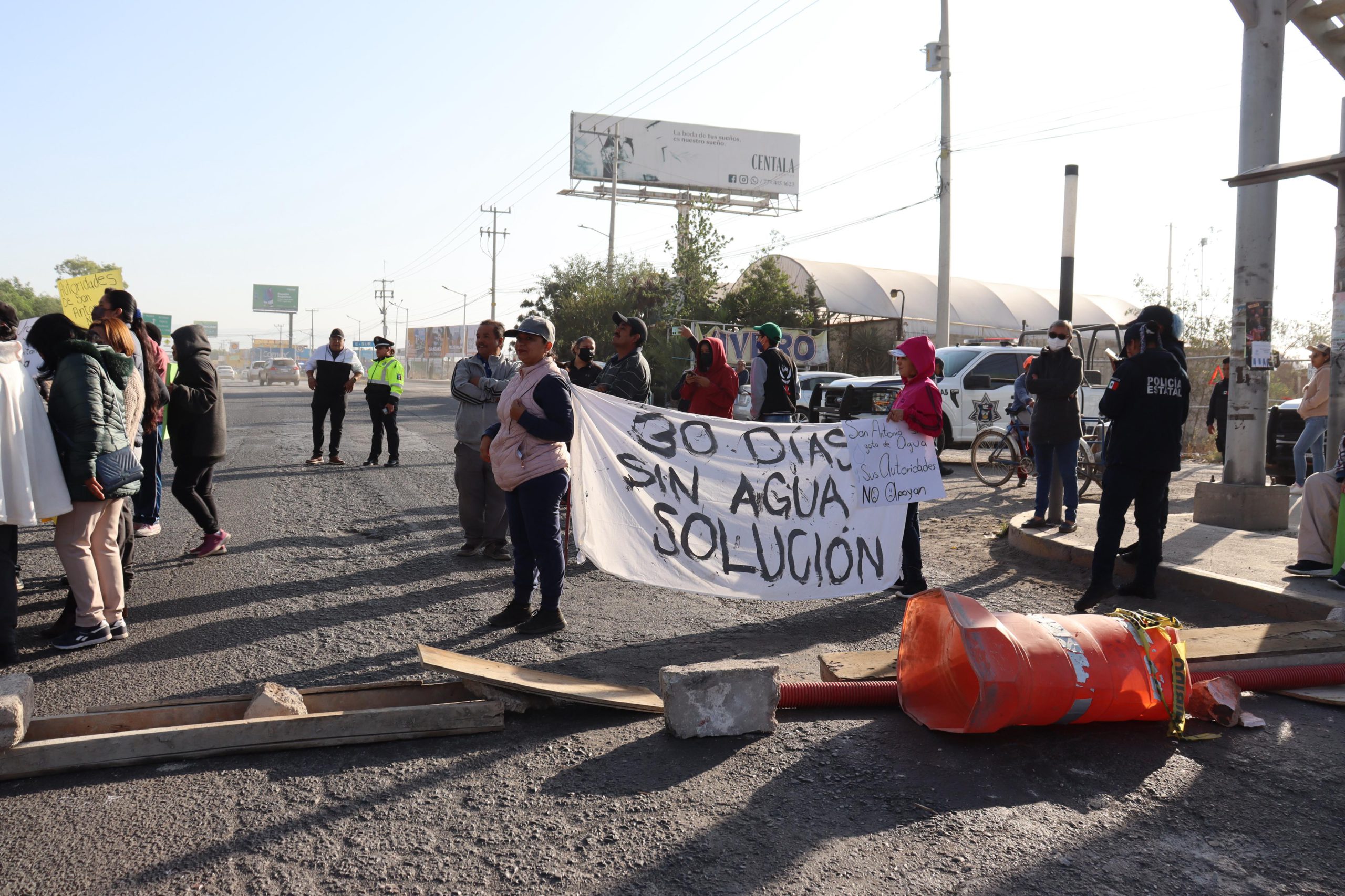 Pachuca: en una semana van tres bloqueos viales en la Zona Metropolitana por falta de agua