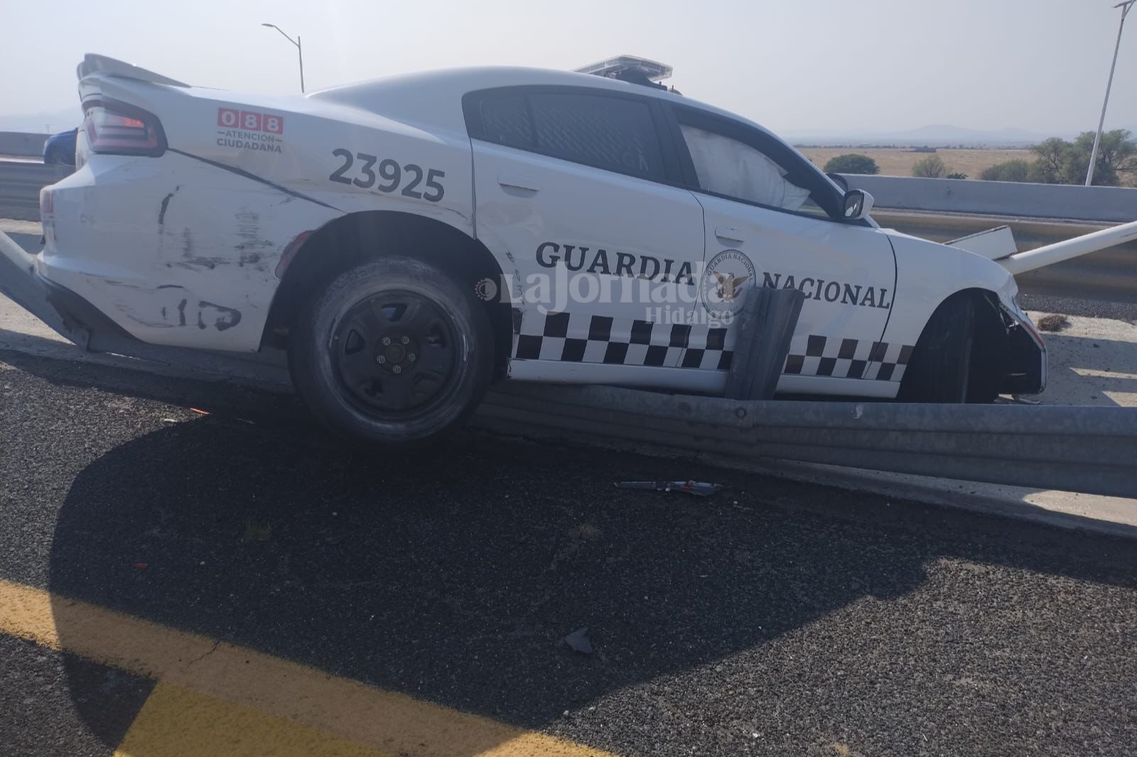 Accidente en la carretera México-Pachuca: patrulla de la Guardia Nacional involucrada