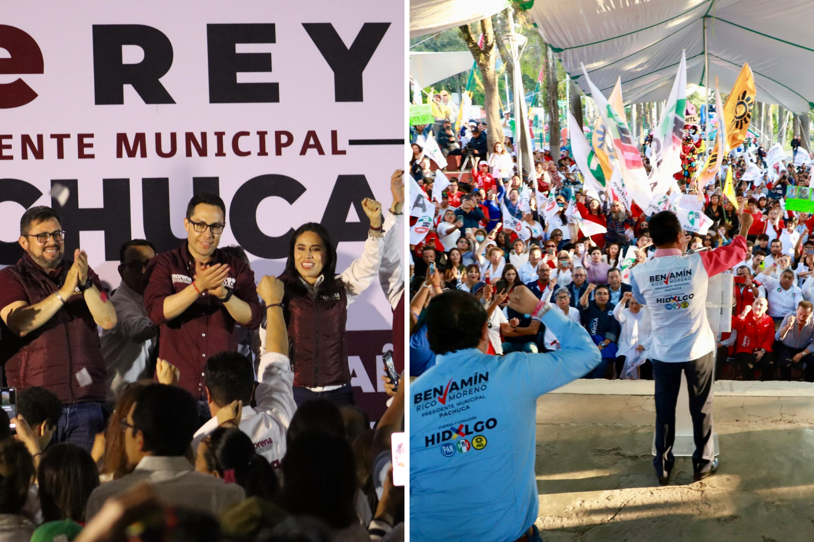 Candidatos por Pachuca abren campaña en plazas públicas  