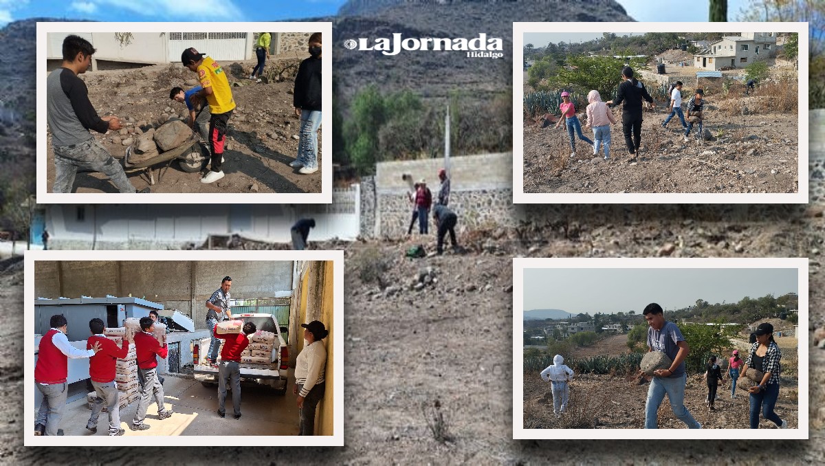 Alumnos en Mixquiahuala construyen su propio bachillerato