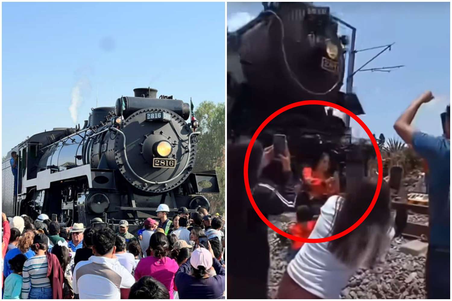 Tren de Vapor Empress 2816: mujer muere arrollada por tomarse ‘selfie’