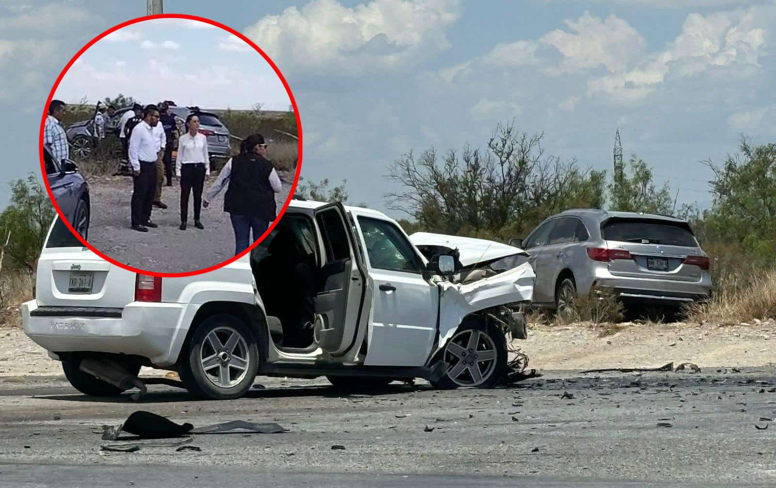 Equipo de Claudia Sheinbaum sufre accidente de auto en carretera