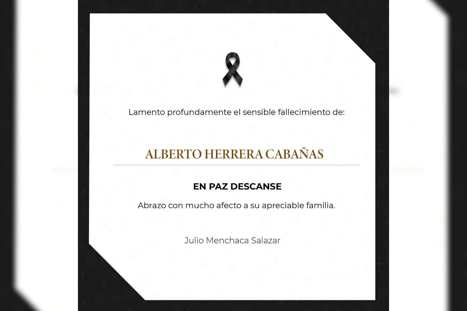 Fallece Alberto Herrera Cabañas