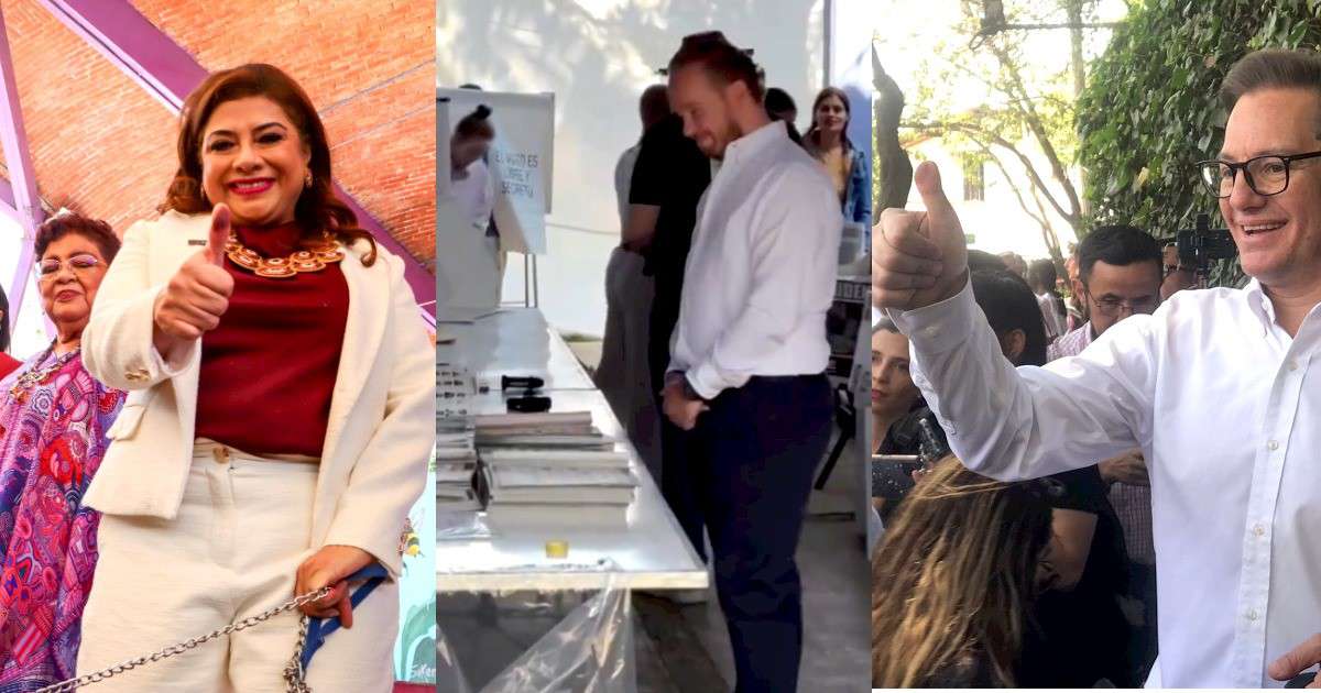 Aspirantes a la jefatura de la Ciudad de México emiten su voto